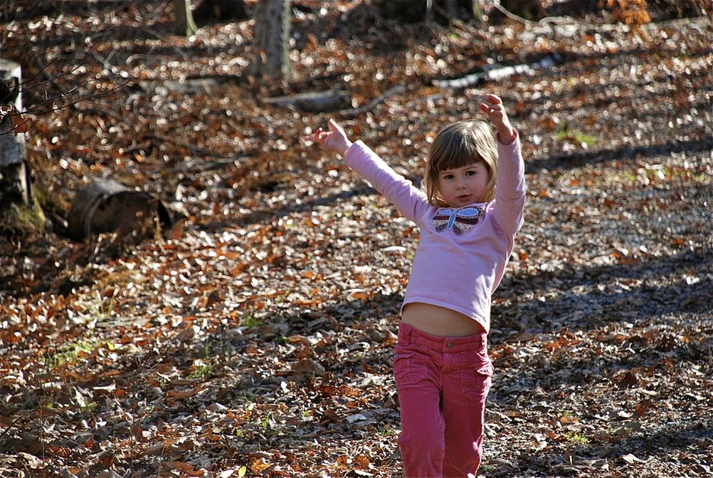 Hannah Dancing in Woods