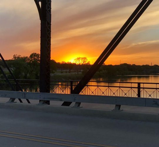 Sunset from Waco Bridge
